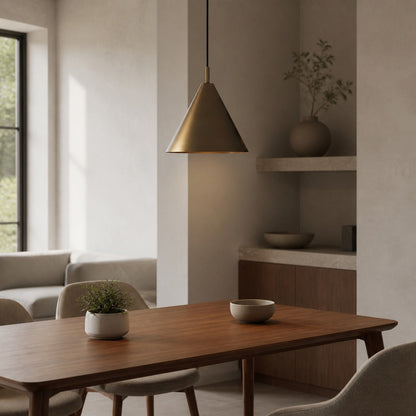 Oricone Pendant Light – Classic and Chic Design With Bronze or Brass Finish Perfect for Dining or Living Room