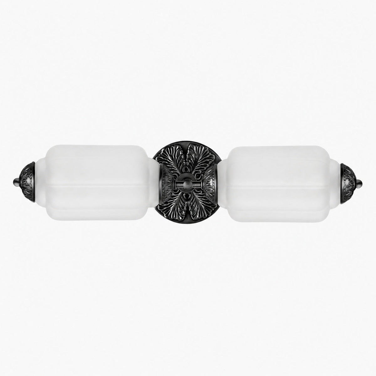 Eloise Messing-Wandleuchte – Elegante Vintage-Beleuchtung aus Milchglas