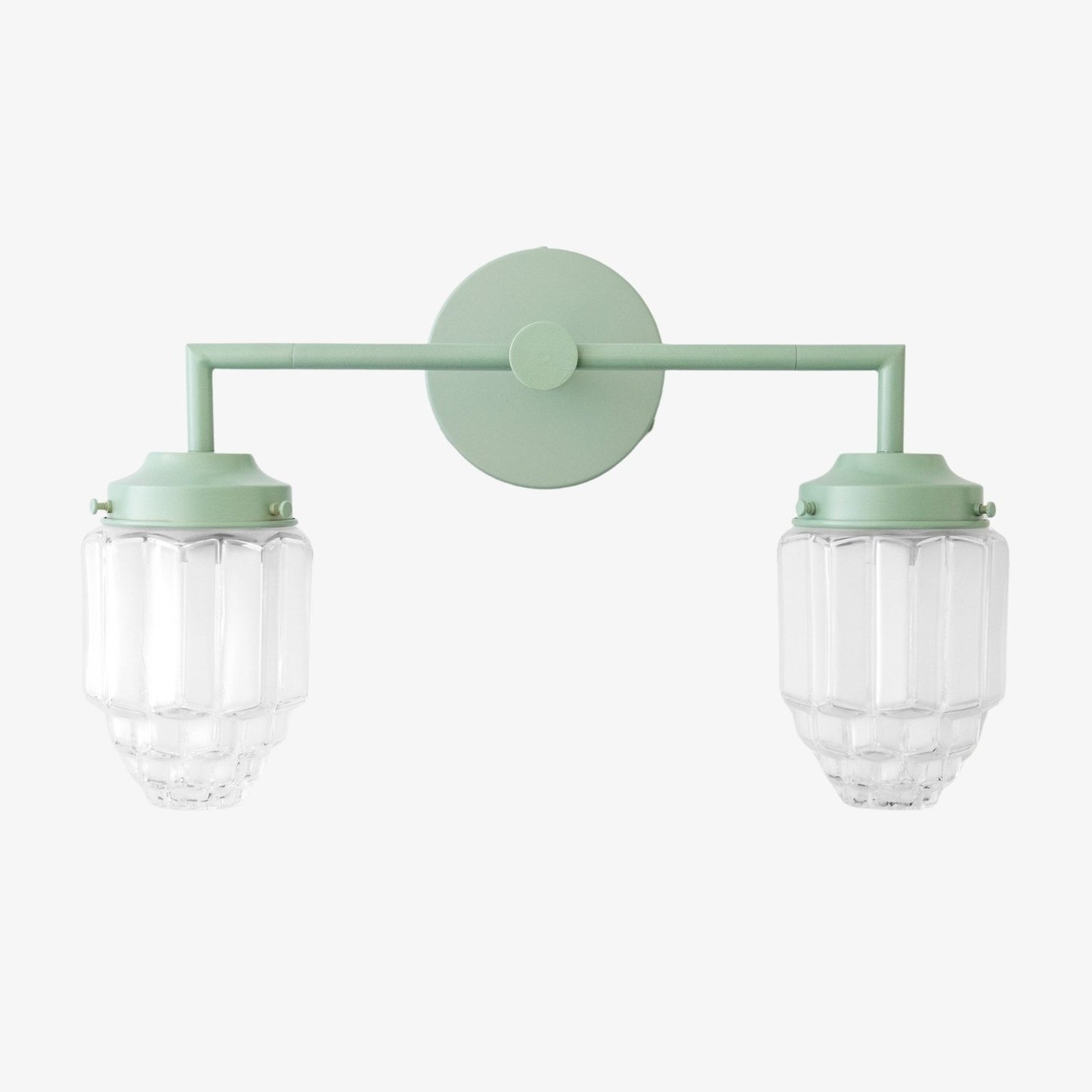 Tierlux Glass Colorful Geometric Art Deco Wall Sconce – Modern Vanity Light for Bathrooms