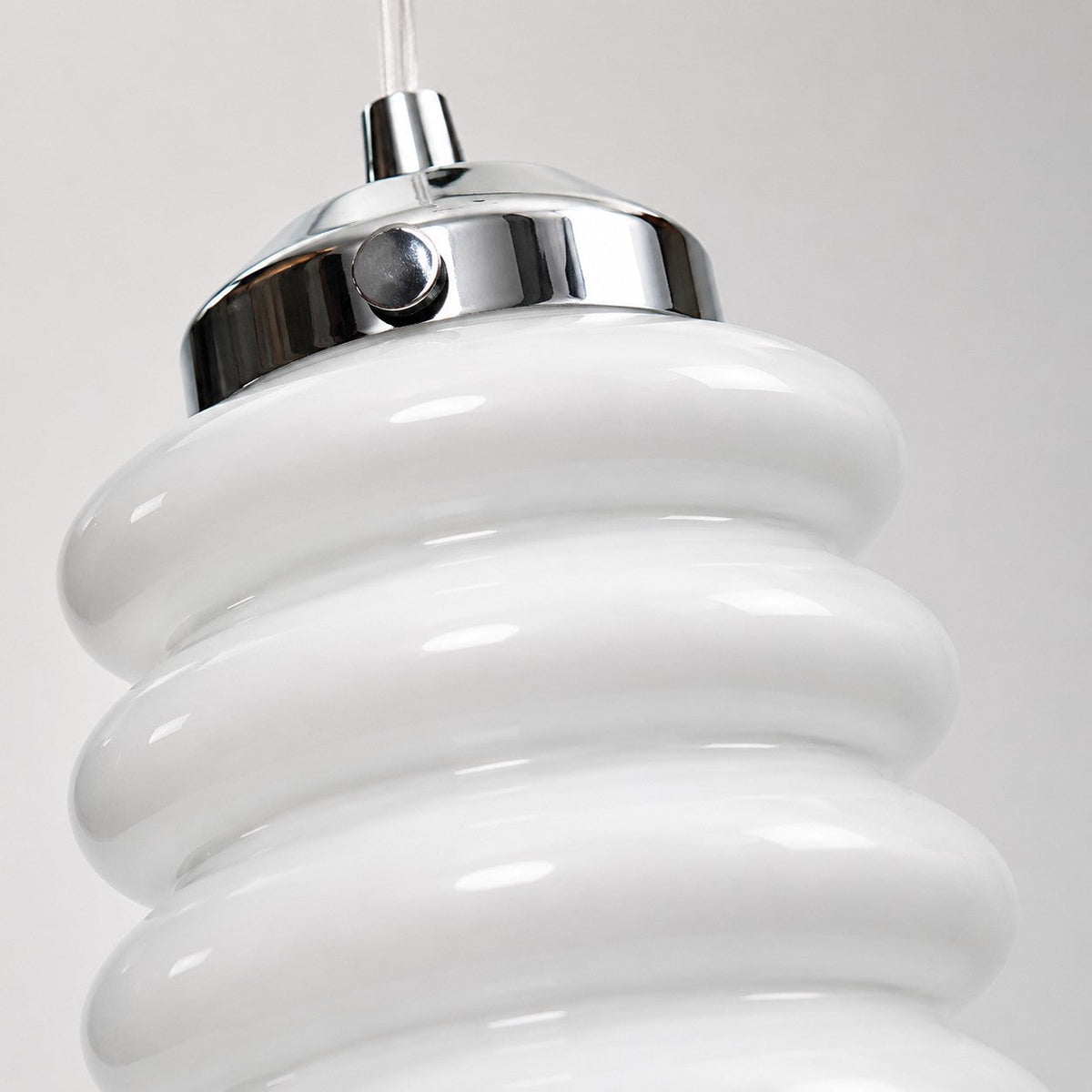 Ribbed Glass Pendant Light
