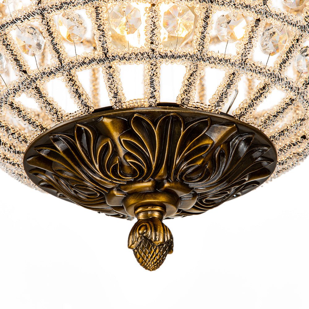 Luxuriöse Vintage Kristall Kugel Pendelleuchte