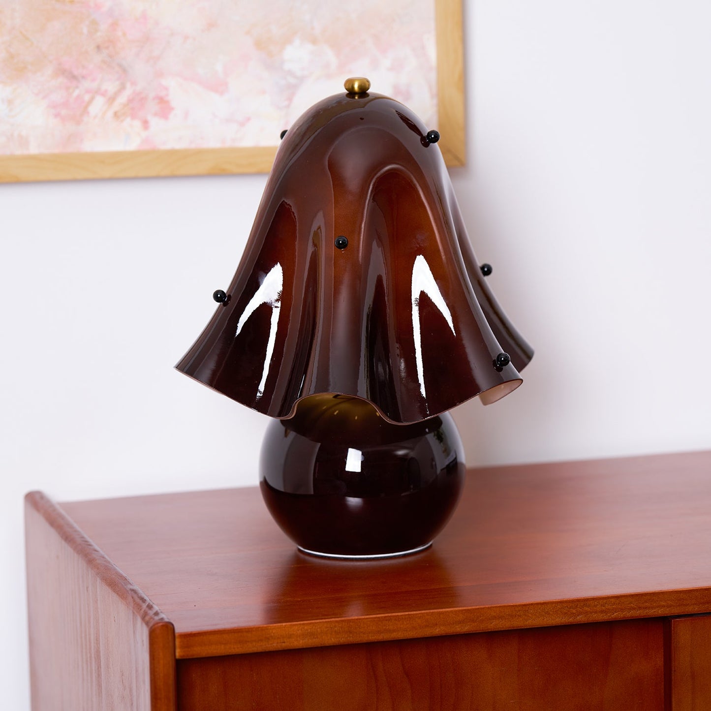 Bellina Elegant Glass Table Lamp – Sleek Design for Bedside or Desk