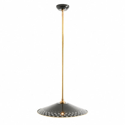 Auriglow Kleeblatt Cutout Pendelleuchte – Moderne Emaille-Messing Hängelampe für Esszimmer, Küche oder Flur