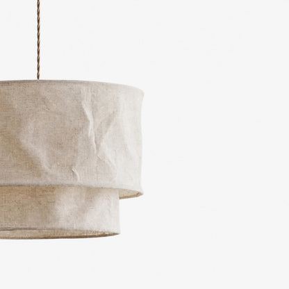 Aeroloom Organic Texture Pendant Lamp - Soft Layered Fabric Shade Modern Decorative Lighting for Any Room