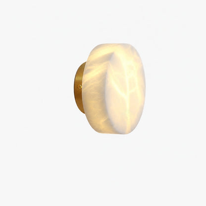 Cylindrical Alabaster Wall Lamp