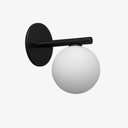 Glorica Glass Wall Sconce - Frosted Globe Light
