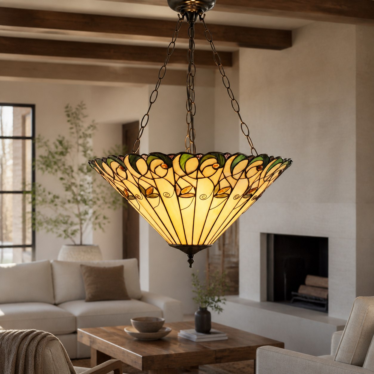 TF Jamelia Light - Decorative Art Glass - Flush Mount Timeless Style for Hallway