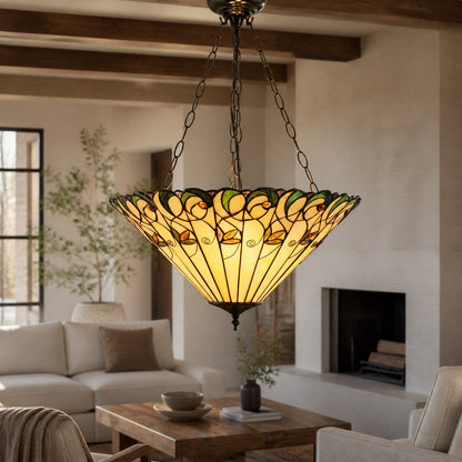 TF Jamelia Light - Decorative Art Glass - Flush Mount Timeless Style for Hallway