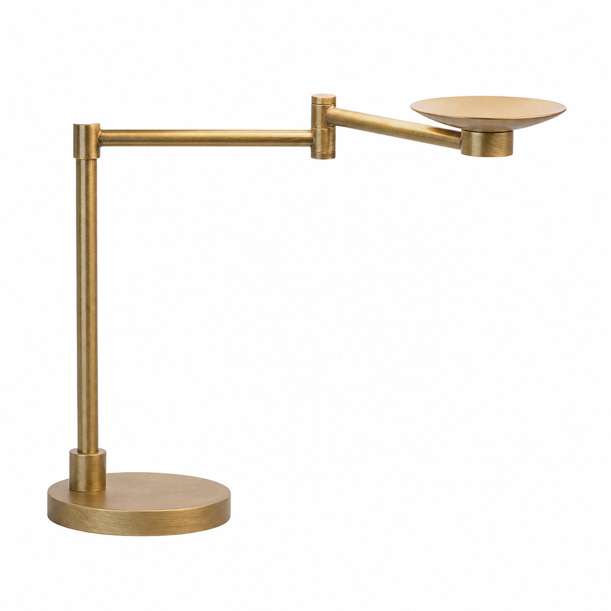 Rowan Schlanke Articulating Floor Lamp mit Leinenlampenschirm für fokussiertes Licht