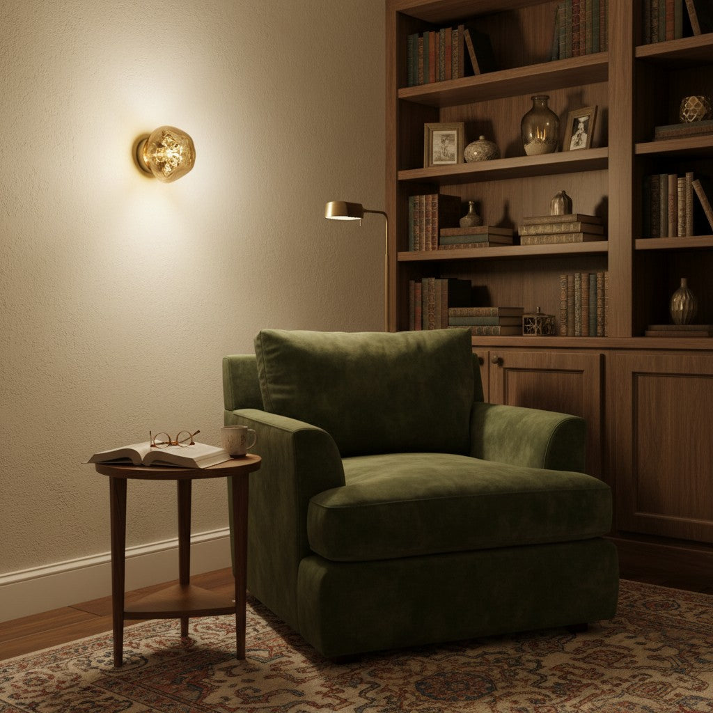 Glyador Modern Effect Wall Sconce Organic Surface Light for Living Room N27