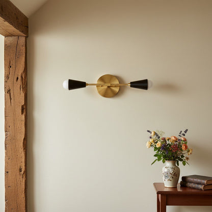 Mobilux Line Minimalist Vanity Light Fixture - Mid Century Bathroom Sconce