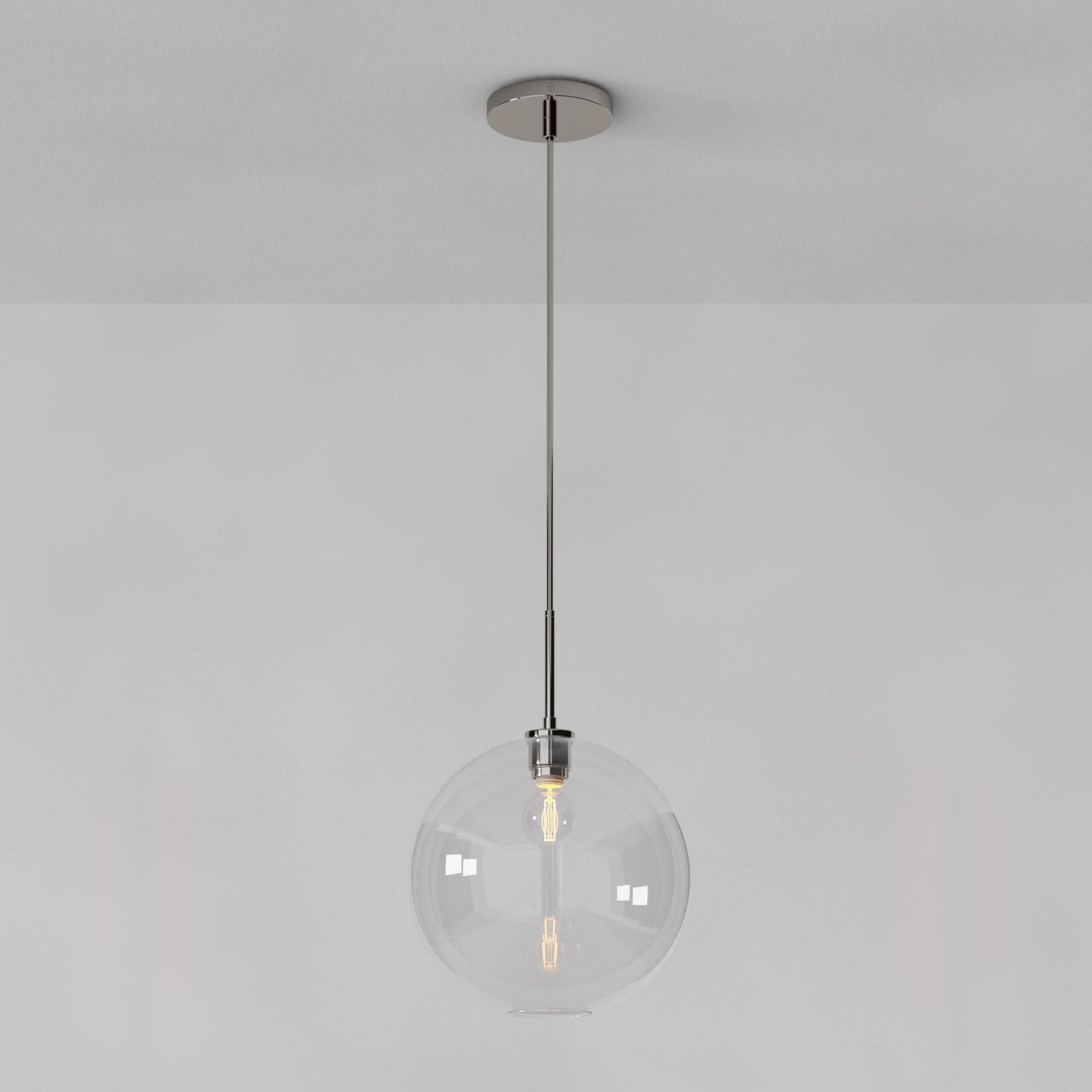 Selvion Sculptural Globe Pendant Light - Modern Glass Pendant Lamp - Sleek Design