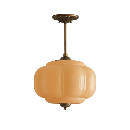 Eloise Vintage Glass Chandelier - Milk Glass Home Accent