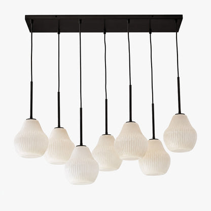 Rivrona Zeitgenössischer 7-flammiger Kronleuchter – Moderne Glasbeleuchtung für Esszimmer