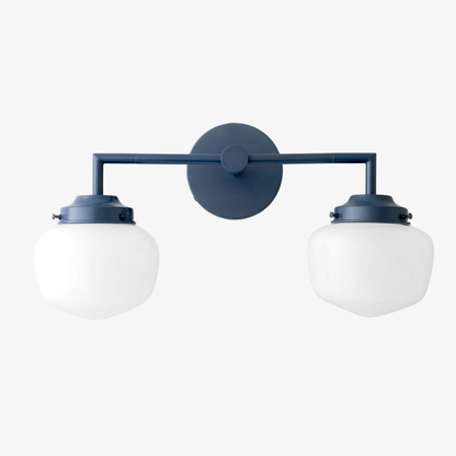 Opalume Glass Vanity Light – Vintage-Inspired Design – Perfect for Bathroom & Powder Room