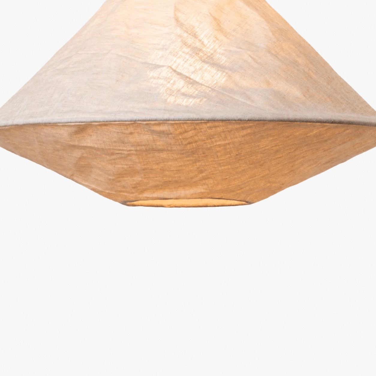 Zalen Collapsible Fabric Shade - Handcrafted Woven Pendant Light for Dining Room and Entryway Ambiance