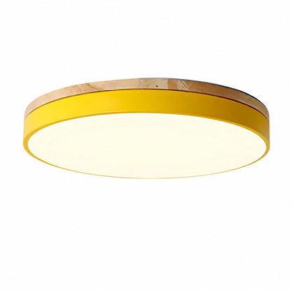 Cielora Round Flush Mount Ceiling Lamp Minimal Profile - Modern Interior Decor
