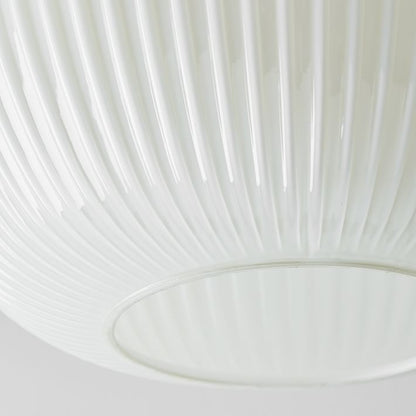 Rivrona Glass Flush Mount Ceiling Light - Modern Champagne Globe Design