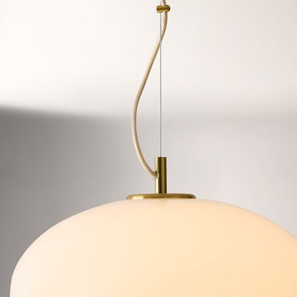 Lumivelle Minimalist Glass Pendant – Adjustable Height Dimmable Design