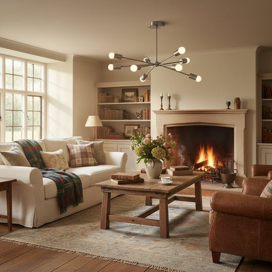 Mobilux Line Modern Chandelier - Mid Century Ceiling Light Fixture