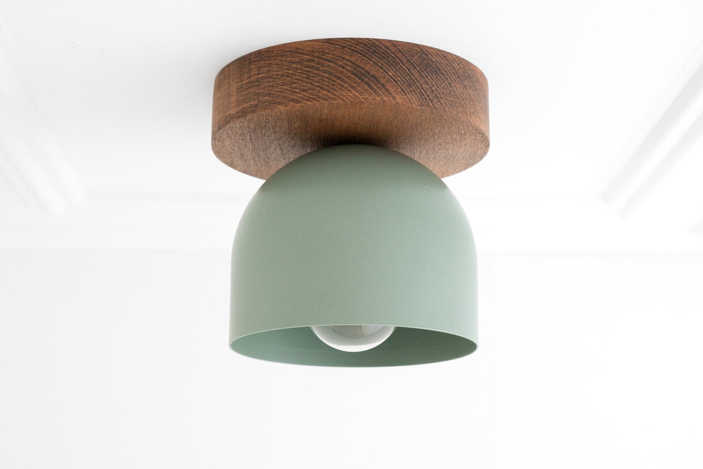 Metio Dome Ceiling Light Minimalist Wood Design for Bedrooms & Hallways