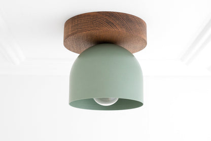 Metio Dome Ceiling Light Minimalist Wood Design for Bedrooms & Hallways