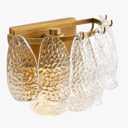 Lumvey Wandleuchte mit gestuftem Glas – Art-Deco-Wandleuchte für Badezimmer und Flur