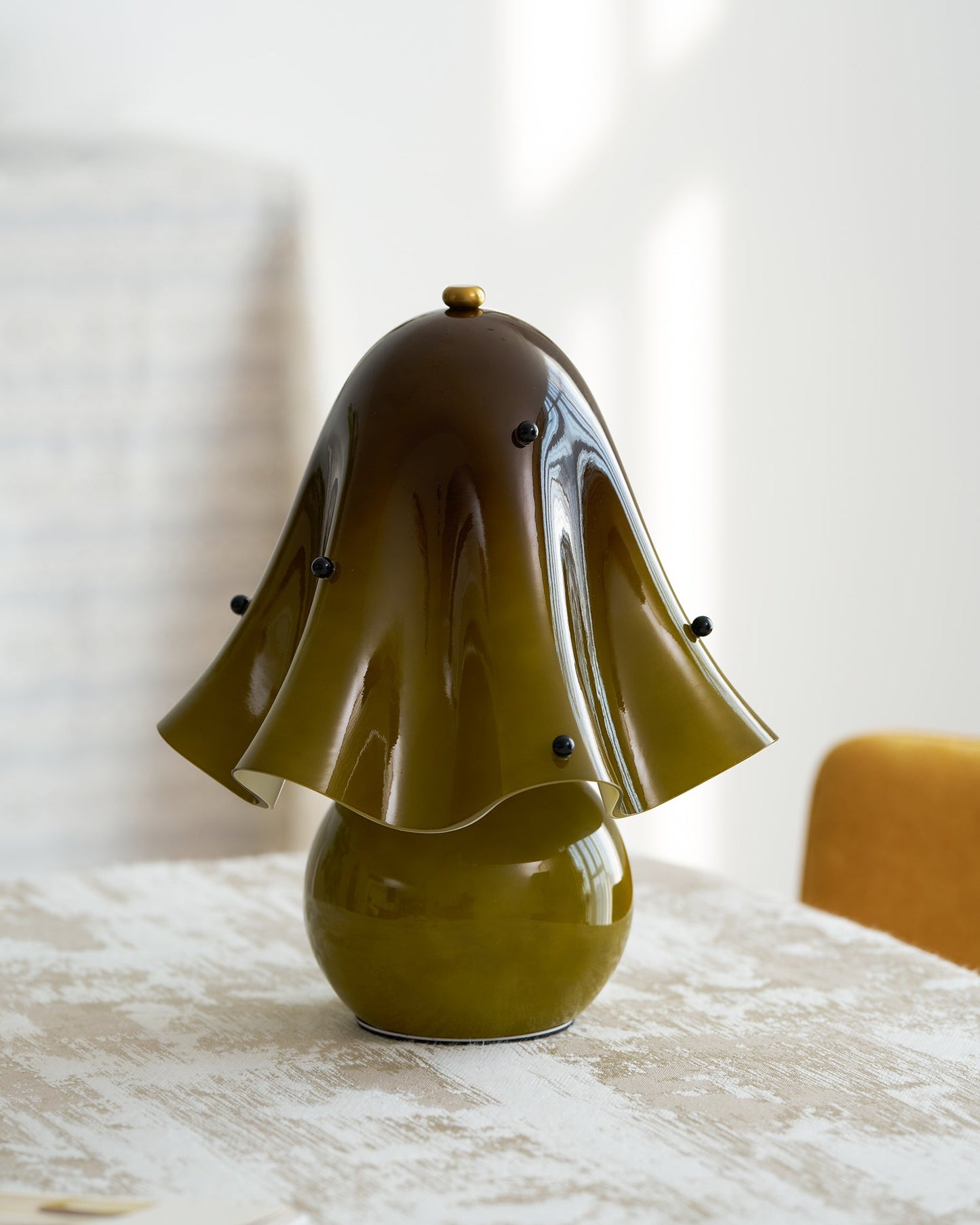 Bellina Elegant Glass Table Lamp – Sleek Design for Bedside or Desk