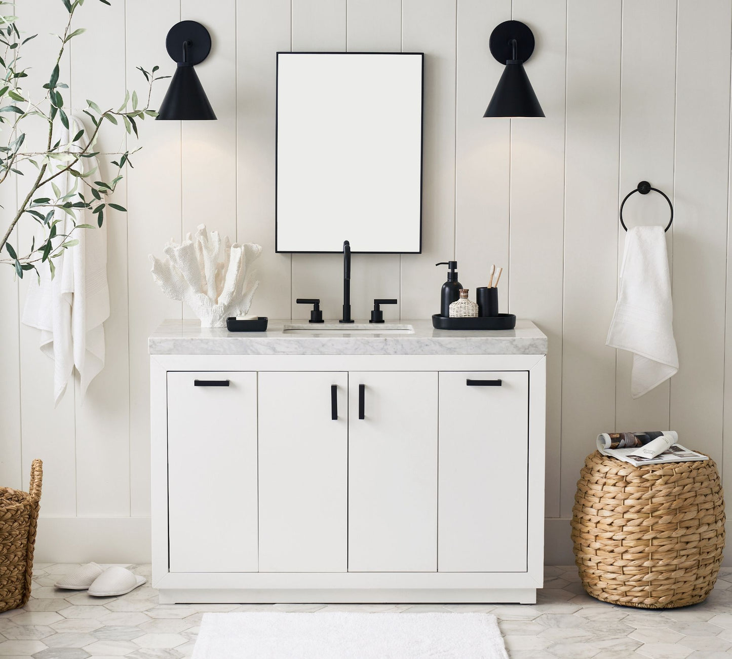 Korvi Tapered Wall Sconce – Industrial Modern Fixture for Bathroom, Hallway, or Covered Outdoor Use