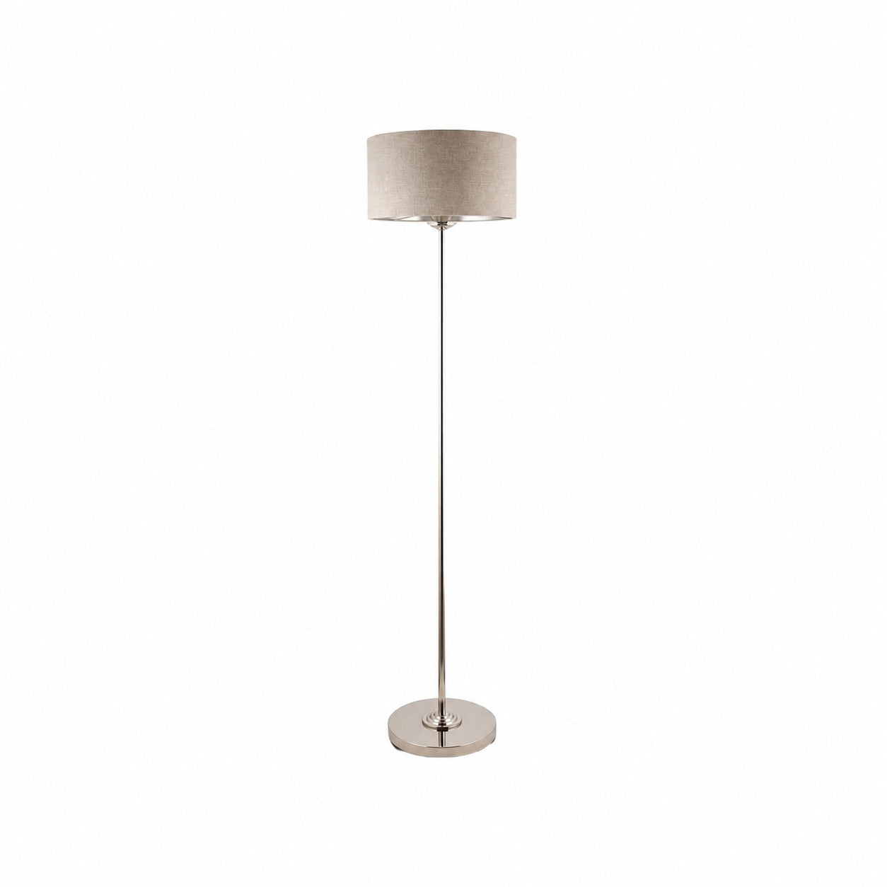 Tela Drum Shade Floor Lamp - Contemporary Fabric Standing Lamp for Home Office