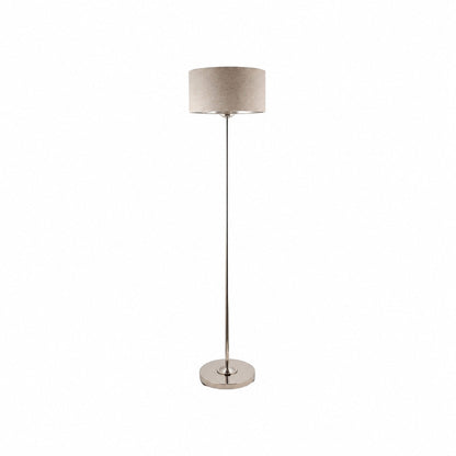Tela Drum Shade Floor Lamp - Contemporary Fabric Standing Lamp for Home Office
