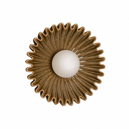 Glova Nordic Floral Ceramic Wall Light – Sculptural Accent Wall Lamp for Bedroom, Hallway, Living Room