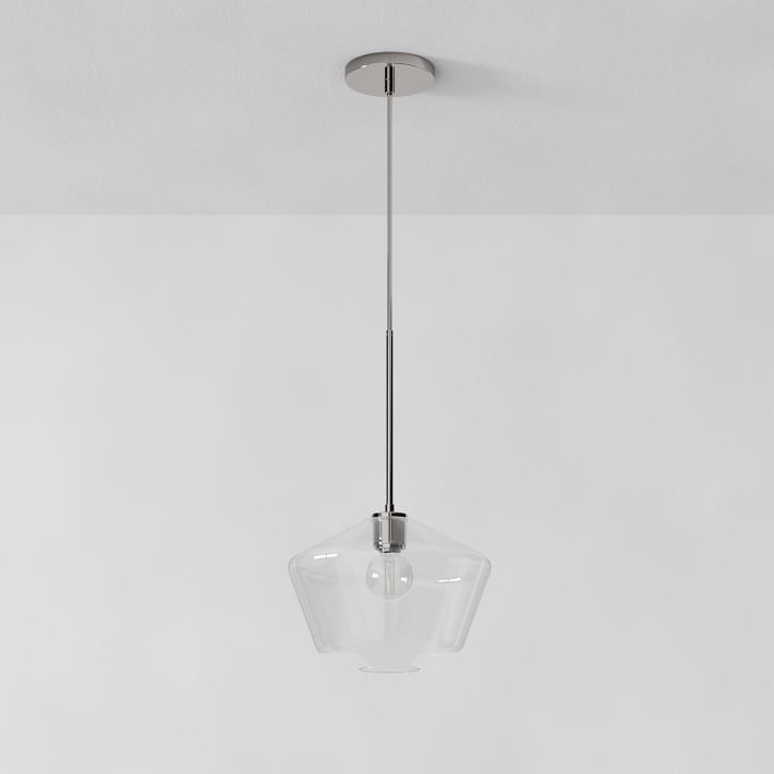 Merin Transparent Glass Sculpture Geometric Chandelier