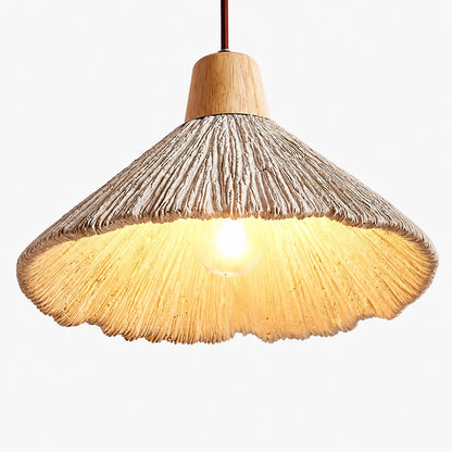 Solaraeon Pleated Pendant Lamp Modern Industrial Hanging Light for Dining and Living Spaces