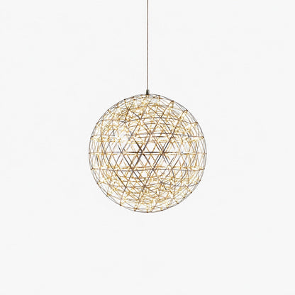 Silver Spark Ball Pendant Light