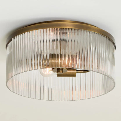 Klassische Vintage Glas Trommel Deckenleuchte für Schlafzimmer