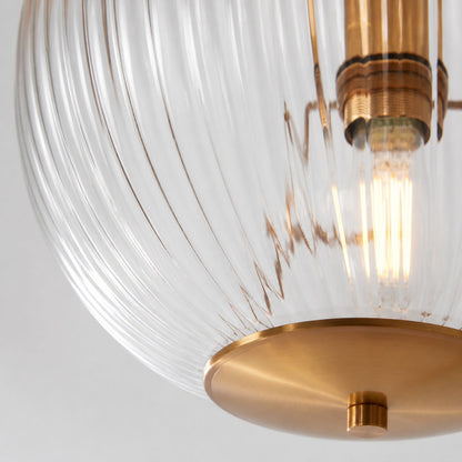Luntra Deckenleuchte mit geripptem Glas – Elegante Deckenleuchte für Flure und Schlafzimmer
