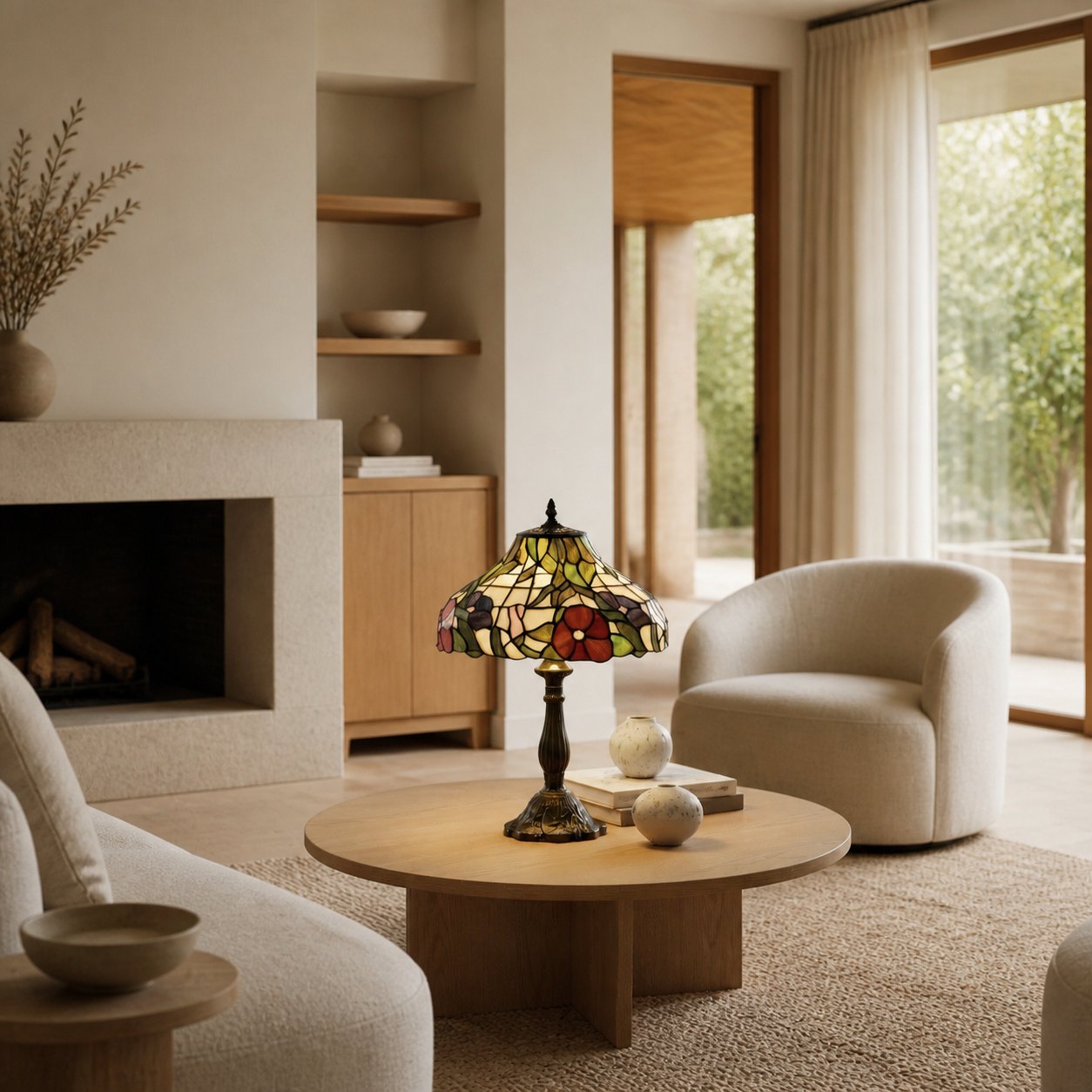TF Harken Dekorative Juwelen-Tischleuchte - Atemberaubendes Glasdesign, perfekt für Schlafzimmer oder Wohnzimmer