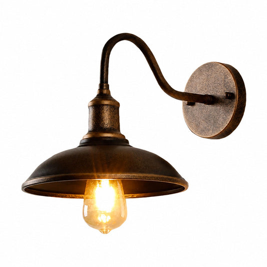 Solenvo Decorative Bowl Shaped Outdoor Vintage Wall Lamp - Exterior Lighting for Garden Spaces