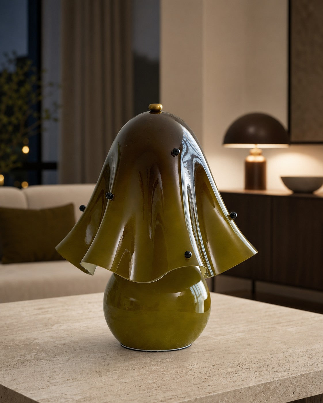 Bellina Decorative Table Lamp - Sculptural Bell Flower Shape