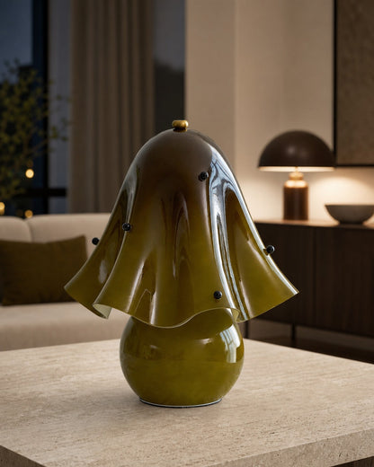 Bellina Decorative Table Lamp - Sculptural Bell Flower Shape