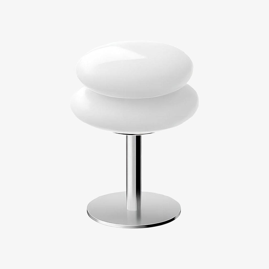 Glasentro Bauhaus Table Lamp Geometric Glass Design Modern Accent for Living Room N12