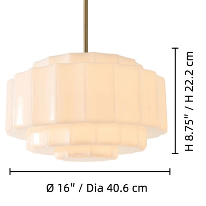 Vexrona Glas-Pendelleuchte – Elegante, verstellbare Metall-Aufhängestange für Wohnzimmer und Bar