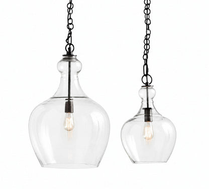 Lawson Glas-Pendelleuchte – Recyceltes und Milchglas mit Bronze-Akzent