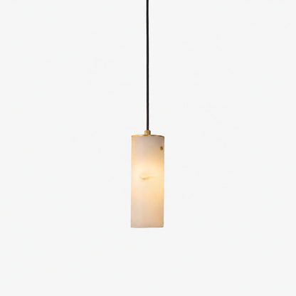 Nula Vertical Alabaster Pendant Light