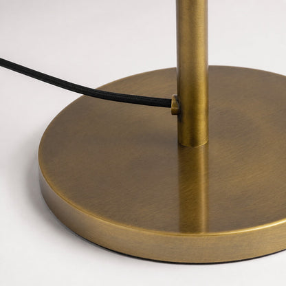 Rowan Schlanke Articulating Floor Lamp mit Leinenlampenschirm für fokussiertes Licht