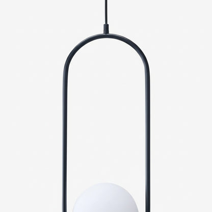 Halozen Modern Pendant Light - Soft Oval Profile Design Decorative Hanging Lamp for Living Room