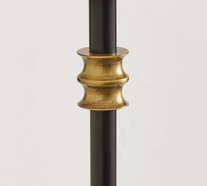 Calin Vintage Inspired Metal Wall Light with Soft Linen Shade - Elegant Accent Lighting for Any Space