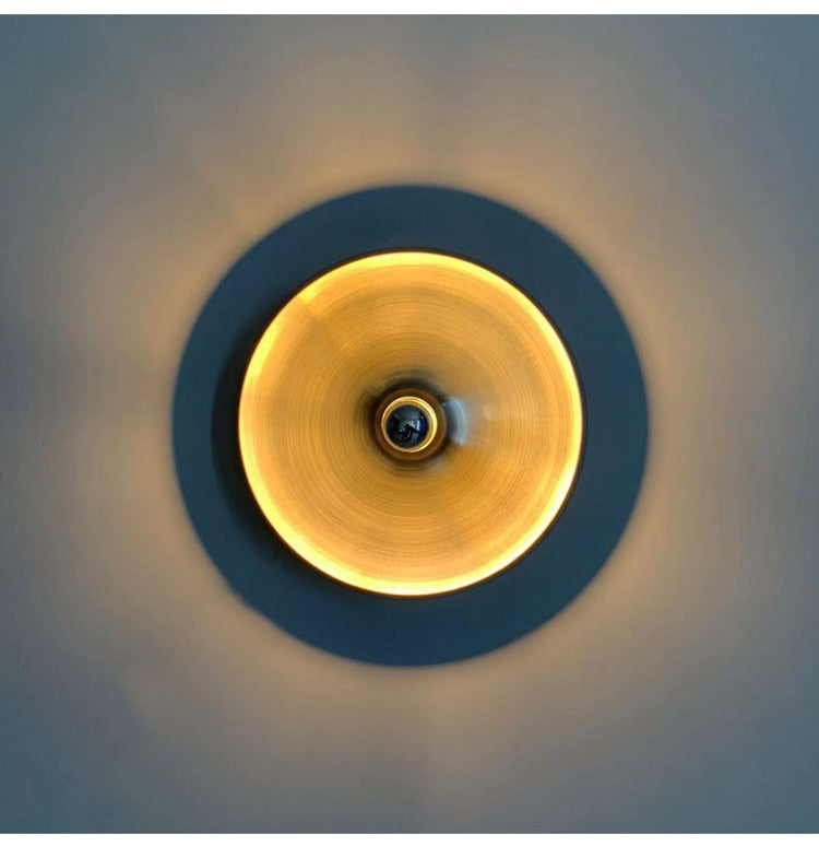 Mid Century Space Age Scheiben Wandleuchte