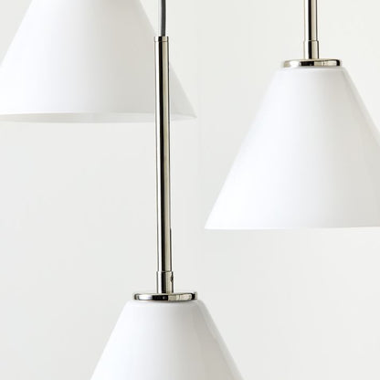 Conica 3-Light Cone Chandelier - Sculptural Glass Pendant Lighting Modern Style